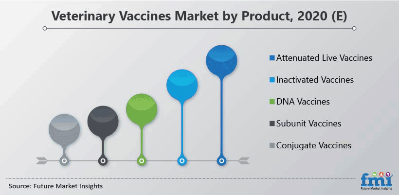 Veterinary Vaccines Market by Product, 2020 (E)