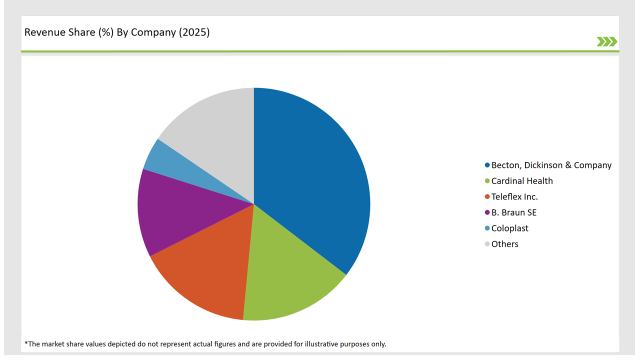 China Foley Catheter Market Revenue Share By Company 2025