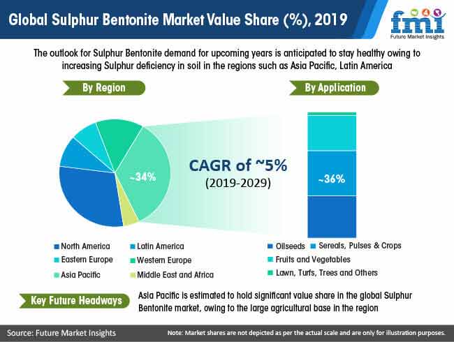 global sulphur bentonite market value share 2019